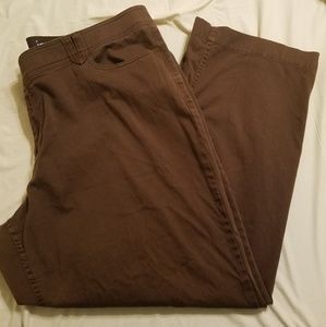 Just My Size Straight Leg Brown Pants